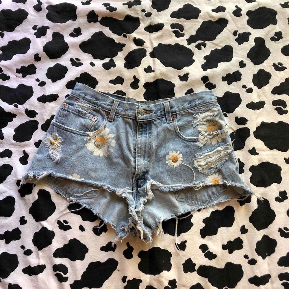 LF High Waisted Levi’s with Sunflowers